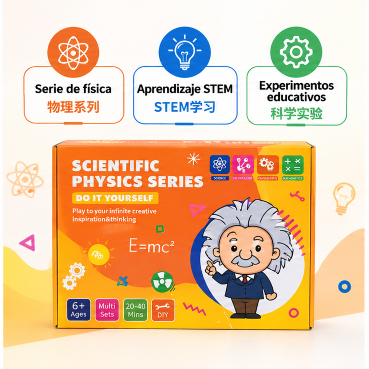 Kit educativo STEM de física y experimentos científicos / 科学物理系列STEM实验益智套装-2