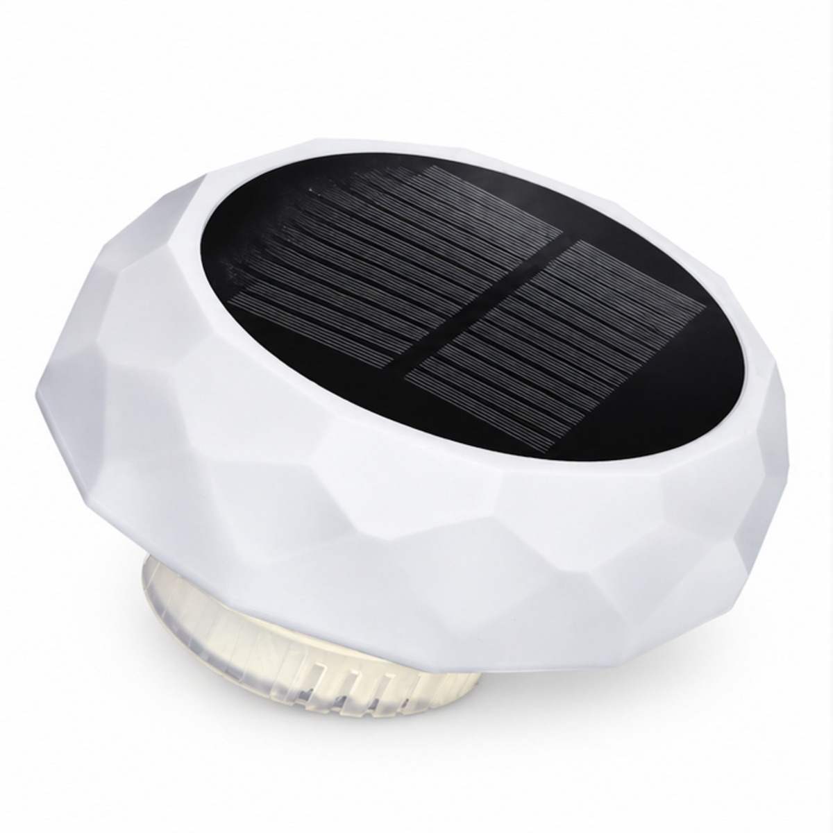Luz solar flotante para piscina con caja para tabletas de cloro / 太阳能泳池漂浮灯带氯片盒