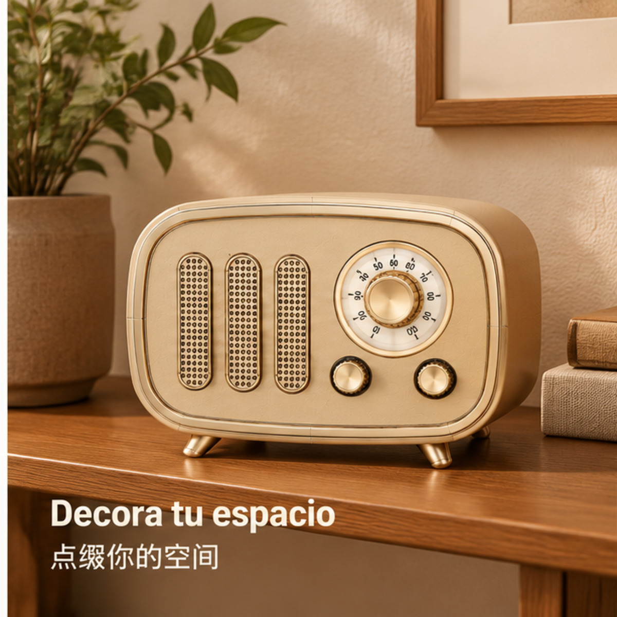 Altavoz inalámbrico portátil AL-11 de diseño retro / AL-11复古便携无线蓝牙音箱-3