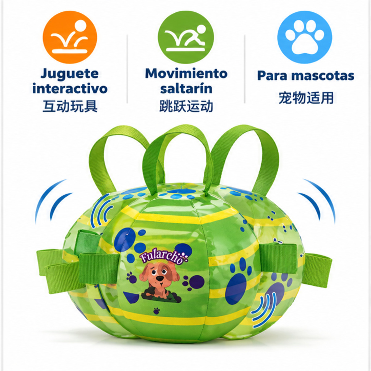 Juguete interactivo Jumping Soccer Ball para perros y mascotas / 宠物跳跳足球互动玩具-2