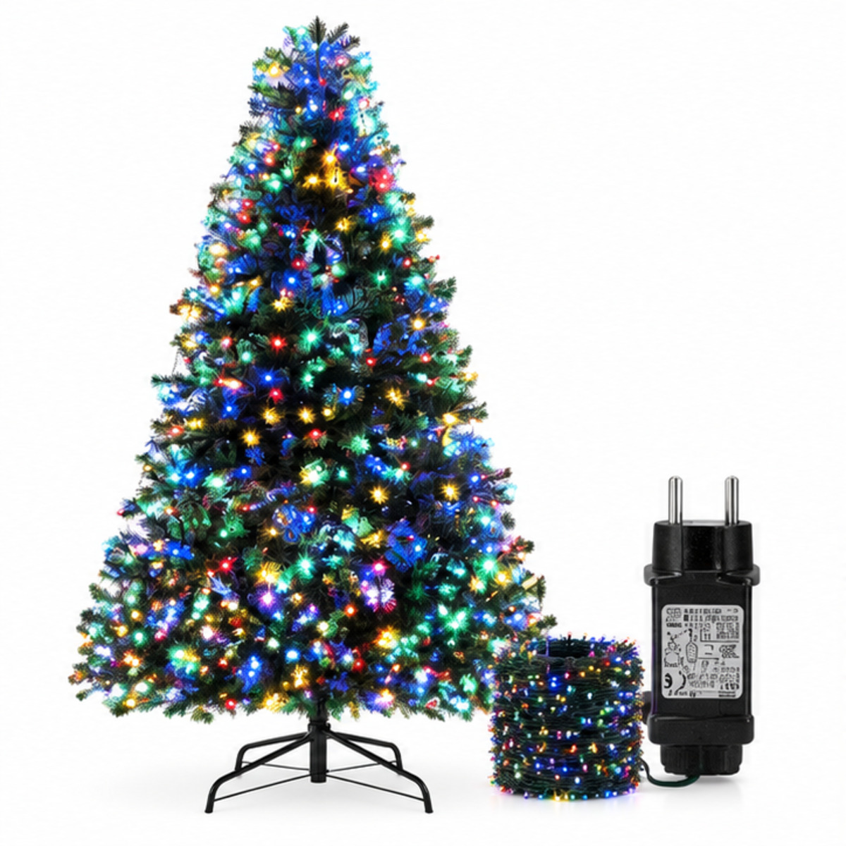 Guirnalda de luces LED multicolor para decorar el árbol de Navidad / 圣诞树多彩LED装饰灯串